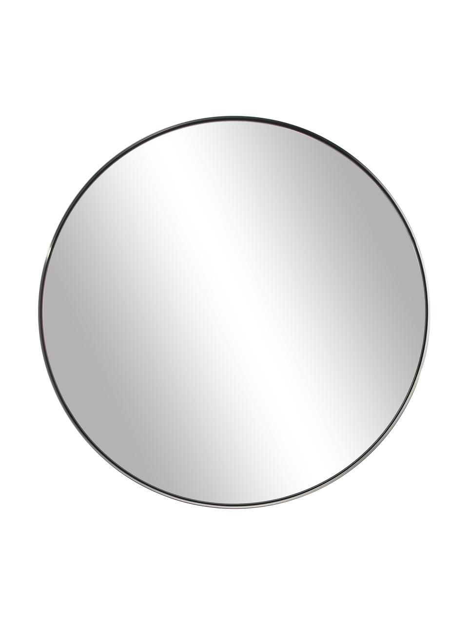 Runder Wandspiegel Lacie, Rahmen: Metall, beschichtet, Rückseite: Mitteldichte Holzfaserpla, Spiegelfläche: Spiegelglas, Silberfarben, Ø 72 cm