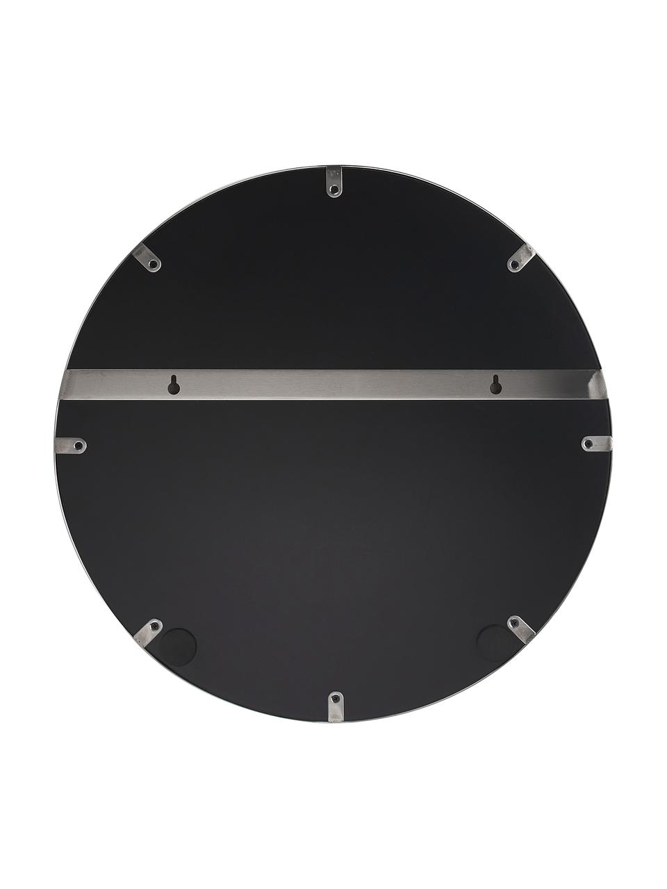 Okrągłe lustro ścienne z metalową ramą Lacie, Odcienie srebrnego, Ø 55 cm