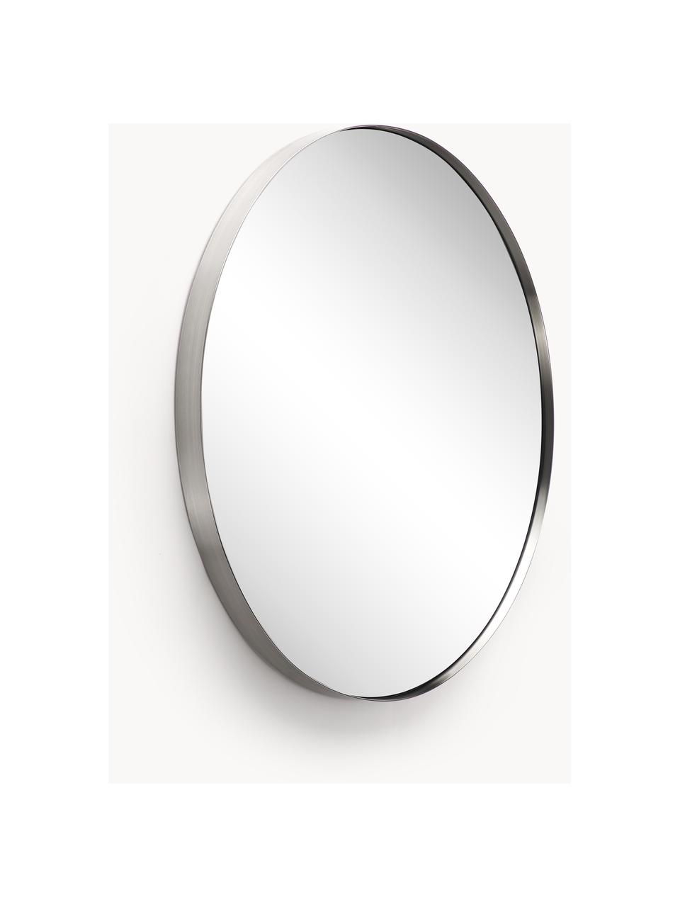 Kulaté nástěnné zrcadlo Lacie, Stříbrná, Ø 55 cm