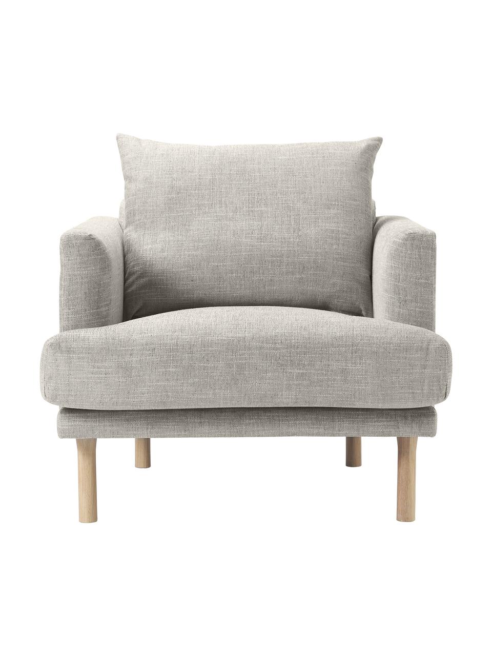 Sofa-Sessel Adrian in Greige, Bezug: 47 % Viskose, 23 % Baumwo, Gestell: Sperrholz, Webstoff Greige, B 90 x H 79 cm
