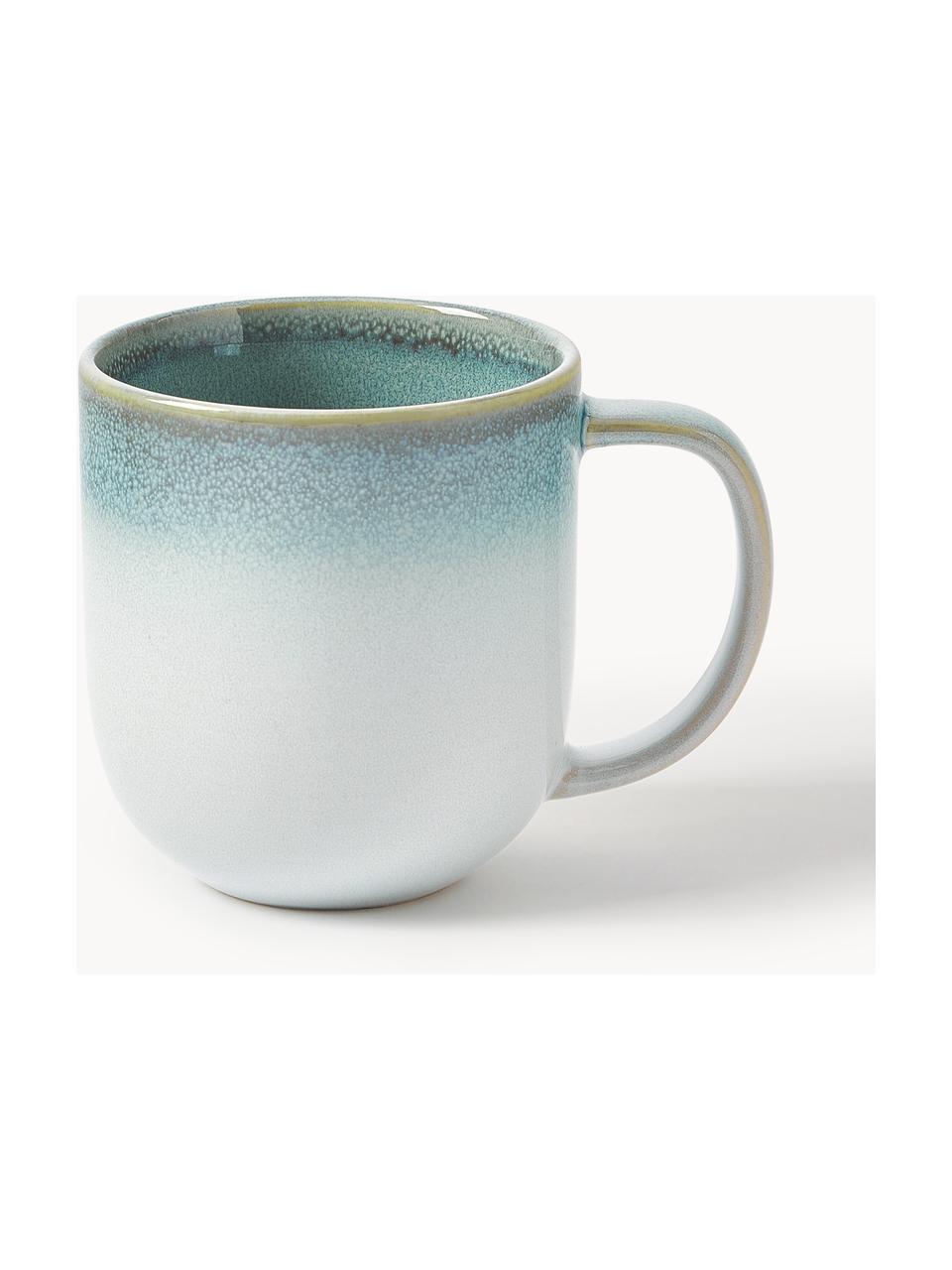 Šálka Havana, 4 ks, Kamenina, glazúrovaná, Odtiene modrej, Ø 12 x V 9 cm, 350 ml