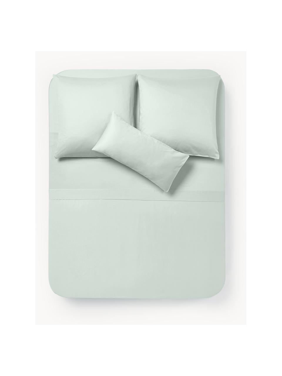 Baumwollsatin-Betttuch Comfort, Webart: Satin Fadendichte 250 TC,, Salbeigrün, B 240 x L 280 cm