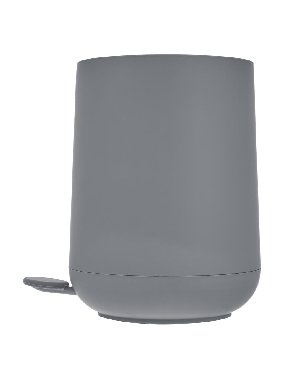 Papelera con tapadera cierre suave Nova, Plástico ABS, Gris, 5 L