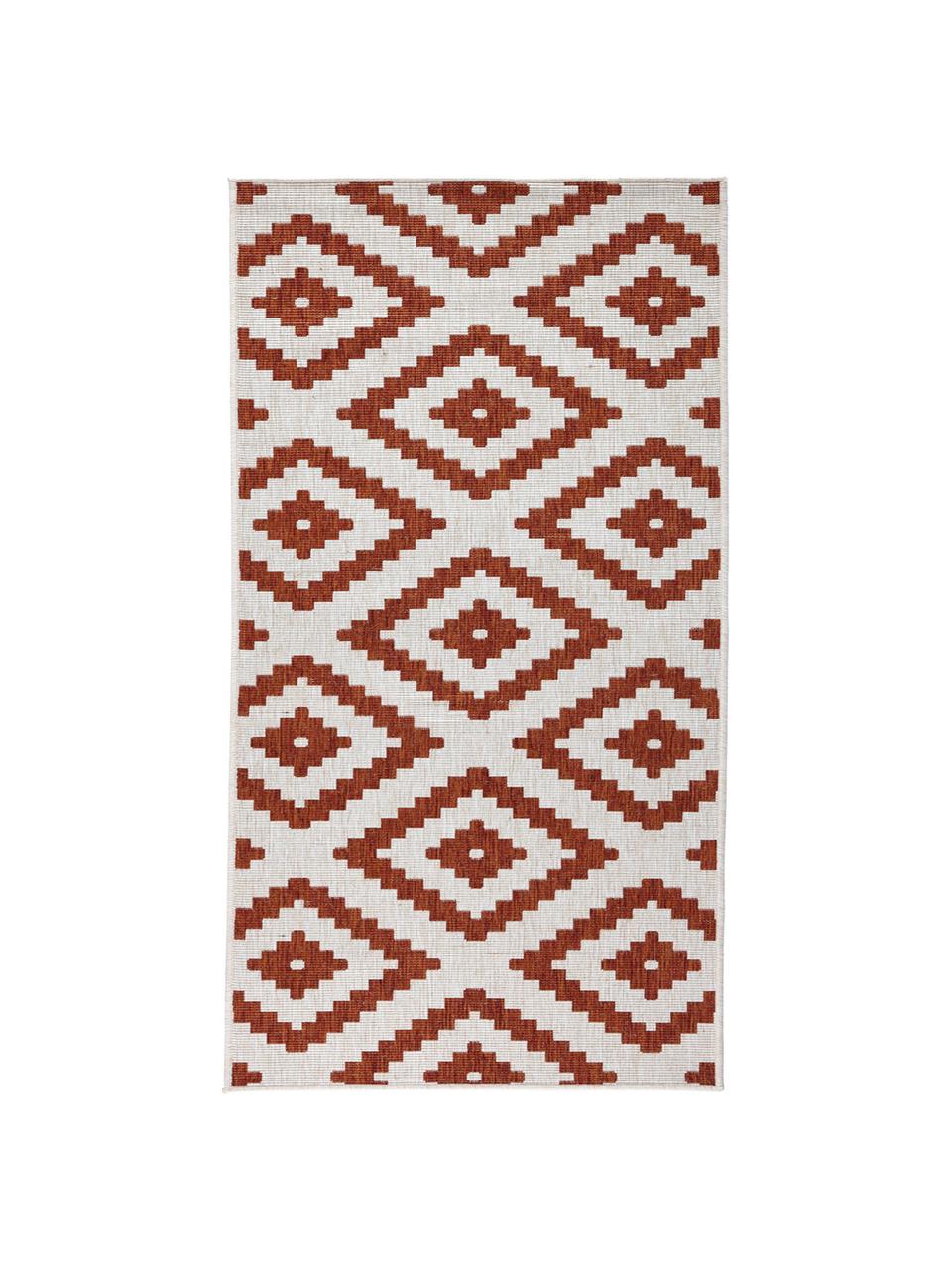 Tapis d'extérieur Malta, Terre cuite, crème