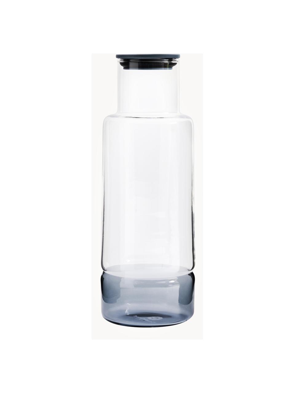 Carafe à eau en verre irisé et strié Minna de Guglielmo Scilla, 1