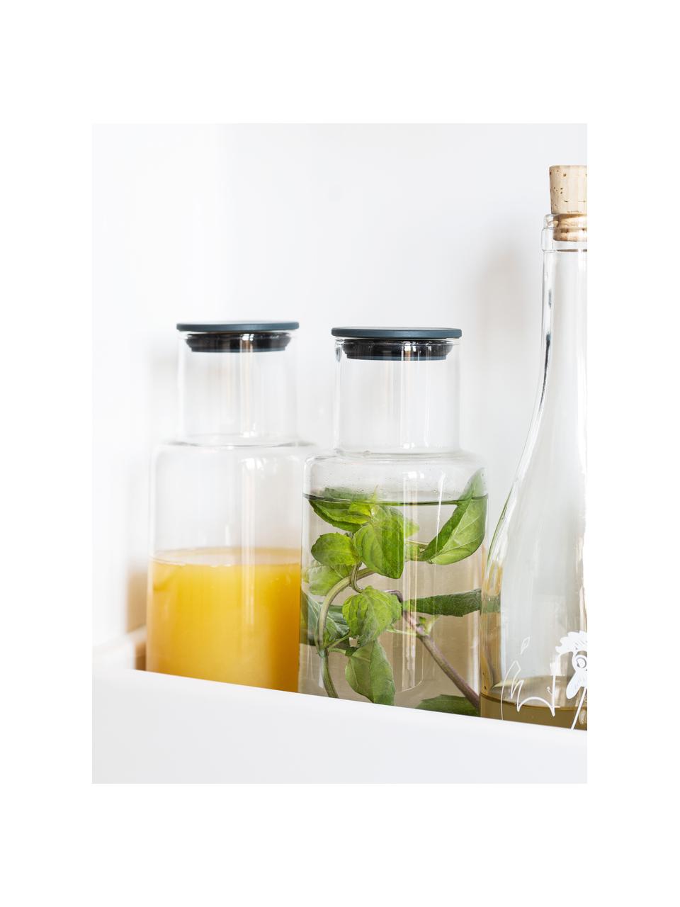 Caraffa per acqua con gradiente Billund, 1 L, Coperchio: biocomposito, Trasparente, blu scuro, 1 L