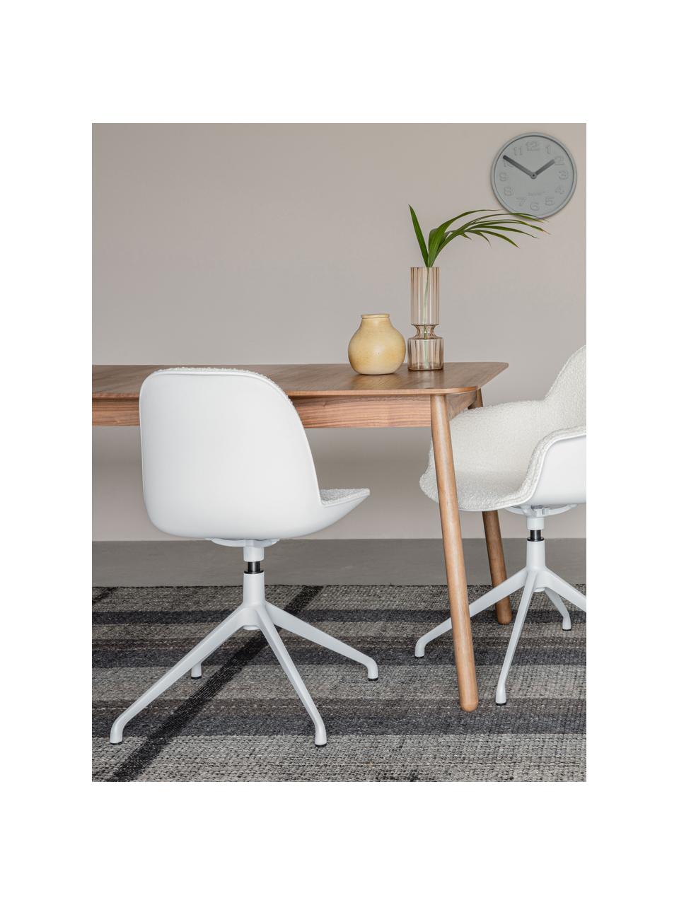 Table extensible bois de frêne Glimps, Bois de frêne, larg. de 120 à 162 x prof. 80 cm