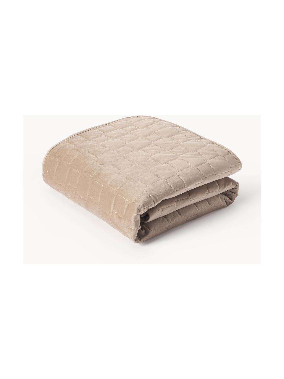 Colcha acolchada Nash, 100% poliéster, Beige, An 230 x L 250 cm