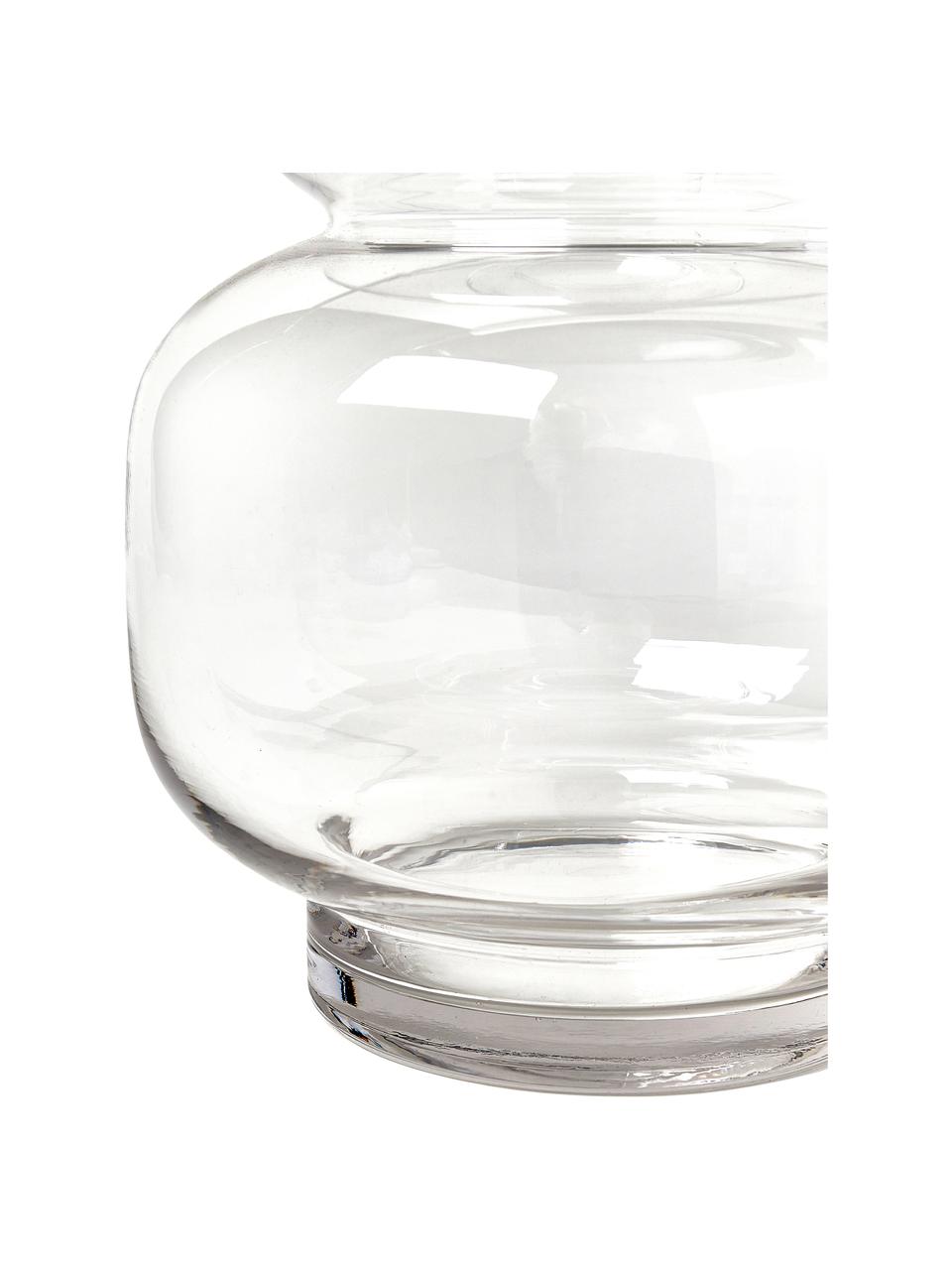Ručne fúkaná váza zo skla Clea, Sklo, Priehľadná, Ø 19 x V 37 cm