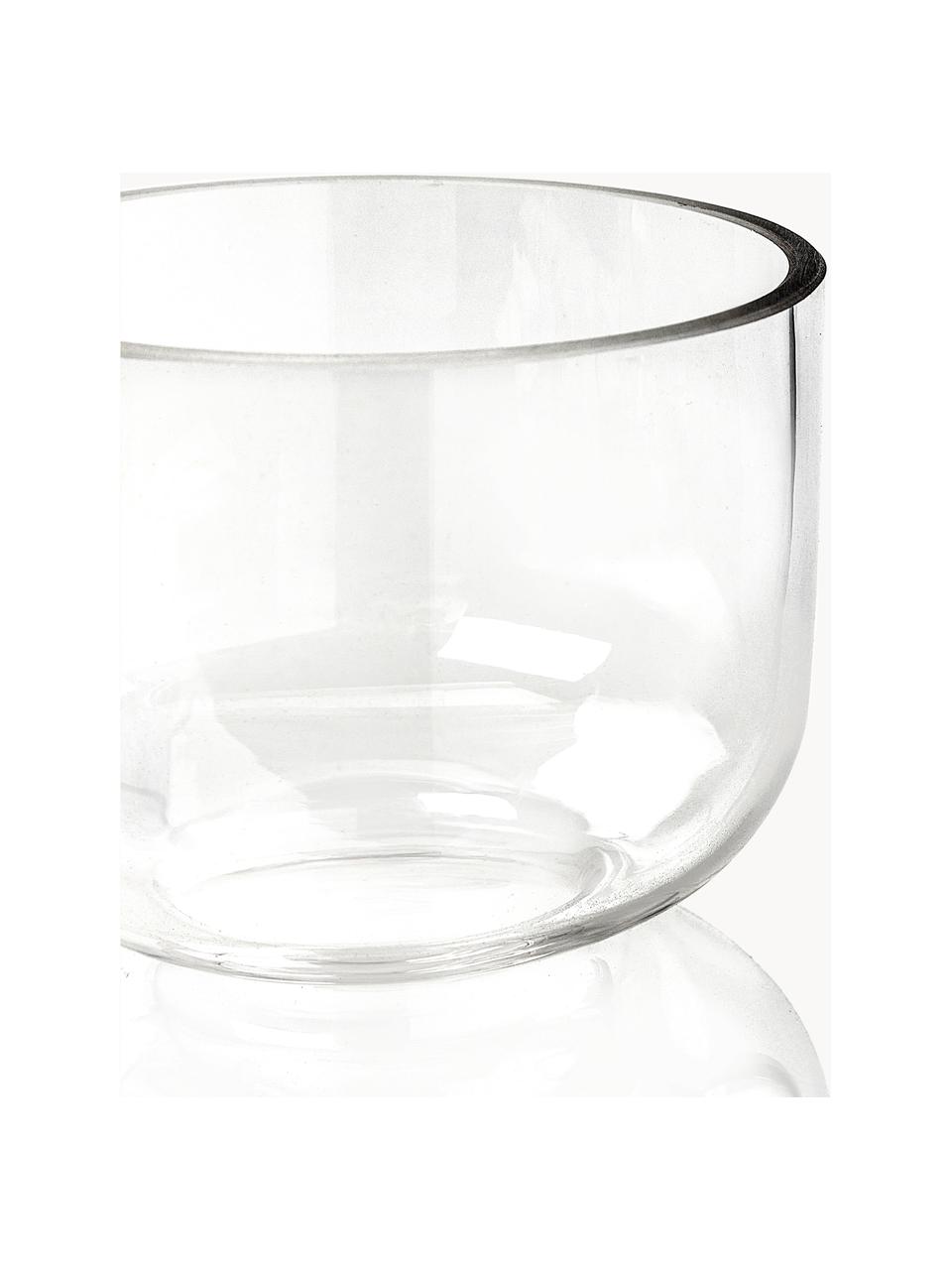 Mondgeblazen vaas Clea van glas, Glas, Transparant, Ø 19 x H 37 cm