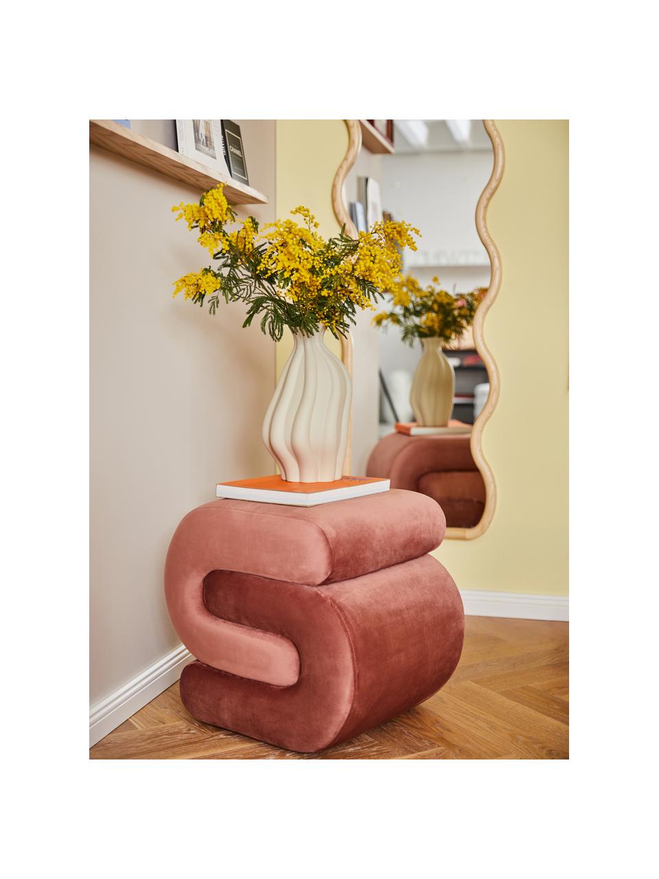Vase en céramique Blom, Céramique, Beige, haut. 33 cm