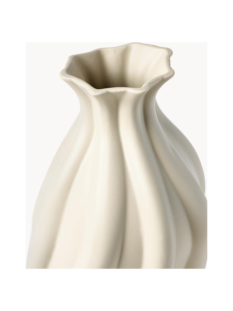 Vaas Blom van keramiek, H 33 cm, Keramiek, Beige, B 19 x H 33 cm