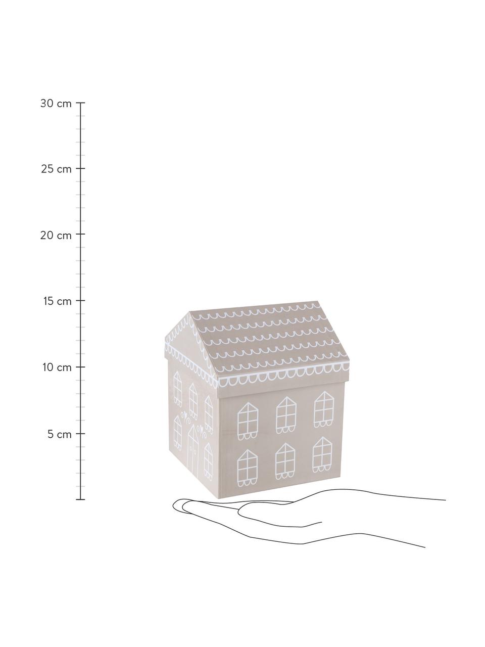 Coffrets cadeaux de Noël Villana, 3 élém., Papier, Beige, blanc, Lot de différentes tailles