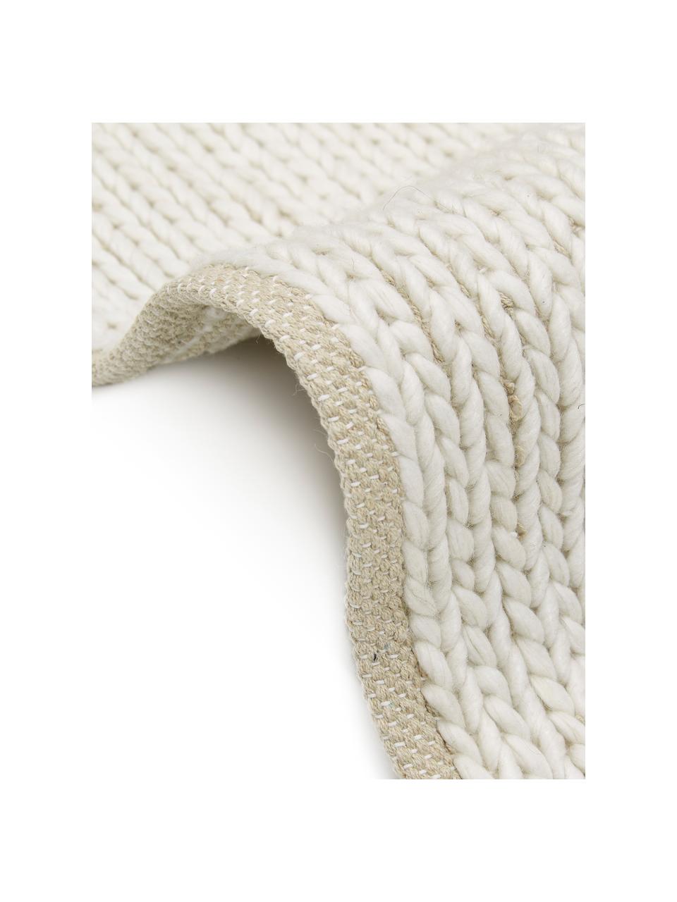 Ręcznie tkany dywan z wełny Uno, Odcienie kremowego, S 200 x D 300 cm (Rozmiar L)