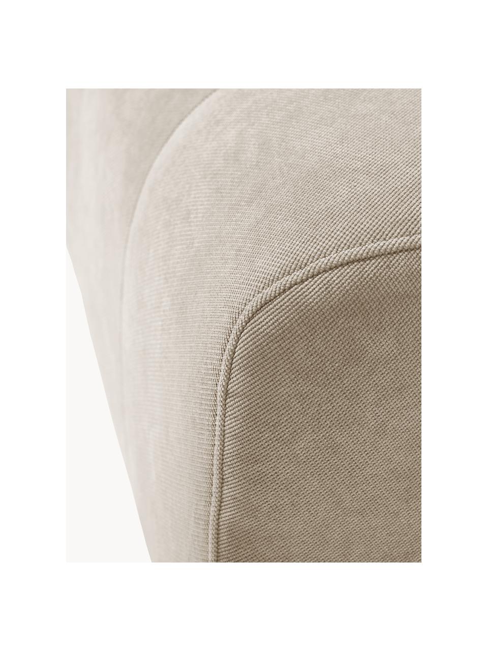 Sofa-Hocker Lena, Bezug: Webstoff (88% Polyester, , Gestell: Kiefernholz, Schichtholz,, Webstoff Hellbeige, B 76 x T 76 cm