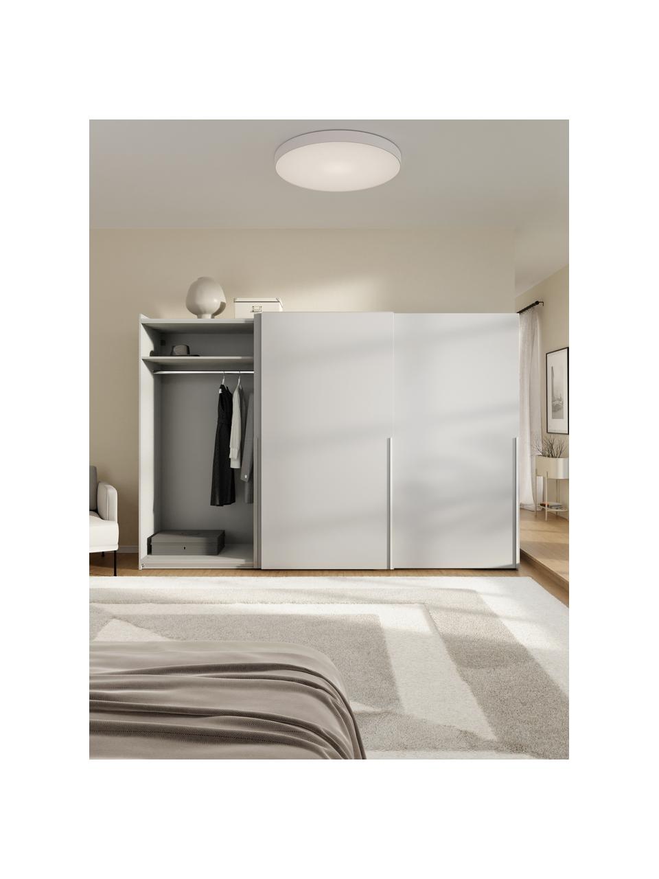 Modularer Schwebetürenschrank Leon, 300 cm Breite, mehrere Varianten, Korpus: Spanplatte, FSC-zertifizi, Grau, Basic Interior, B 300 x H 200 cm