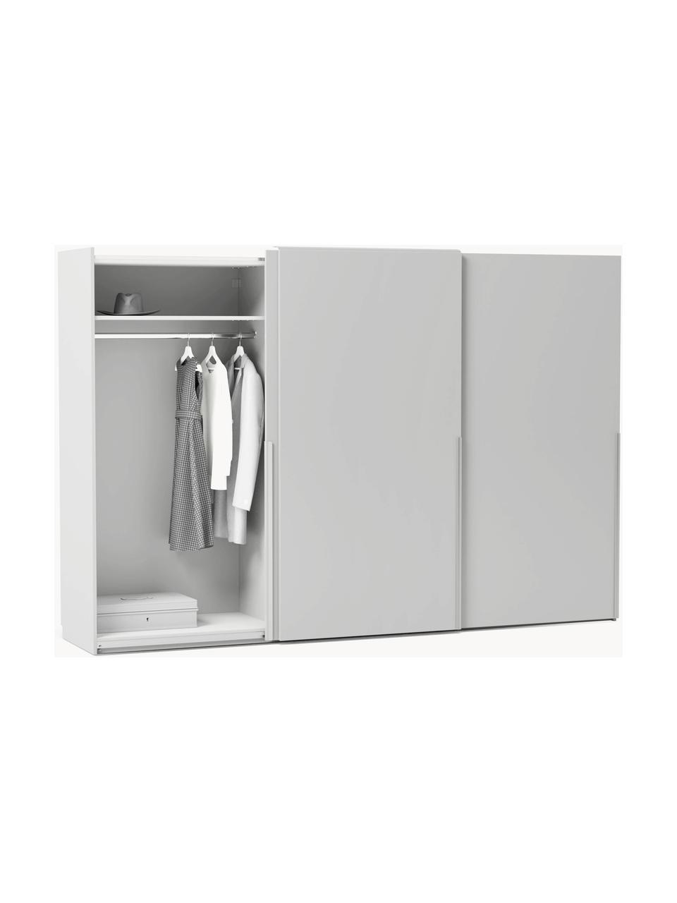 Armoire modulaire à portes coulissantes Leon, larg. 300 cm, plusieurs variantes, Gris clair, Basic Interior, larg. 300 x haut. 200 cm