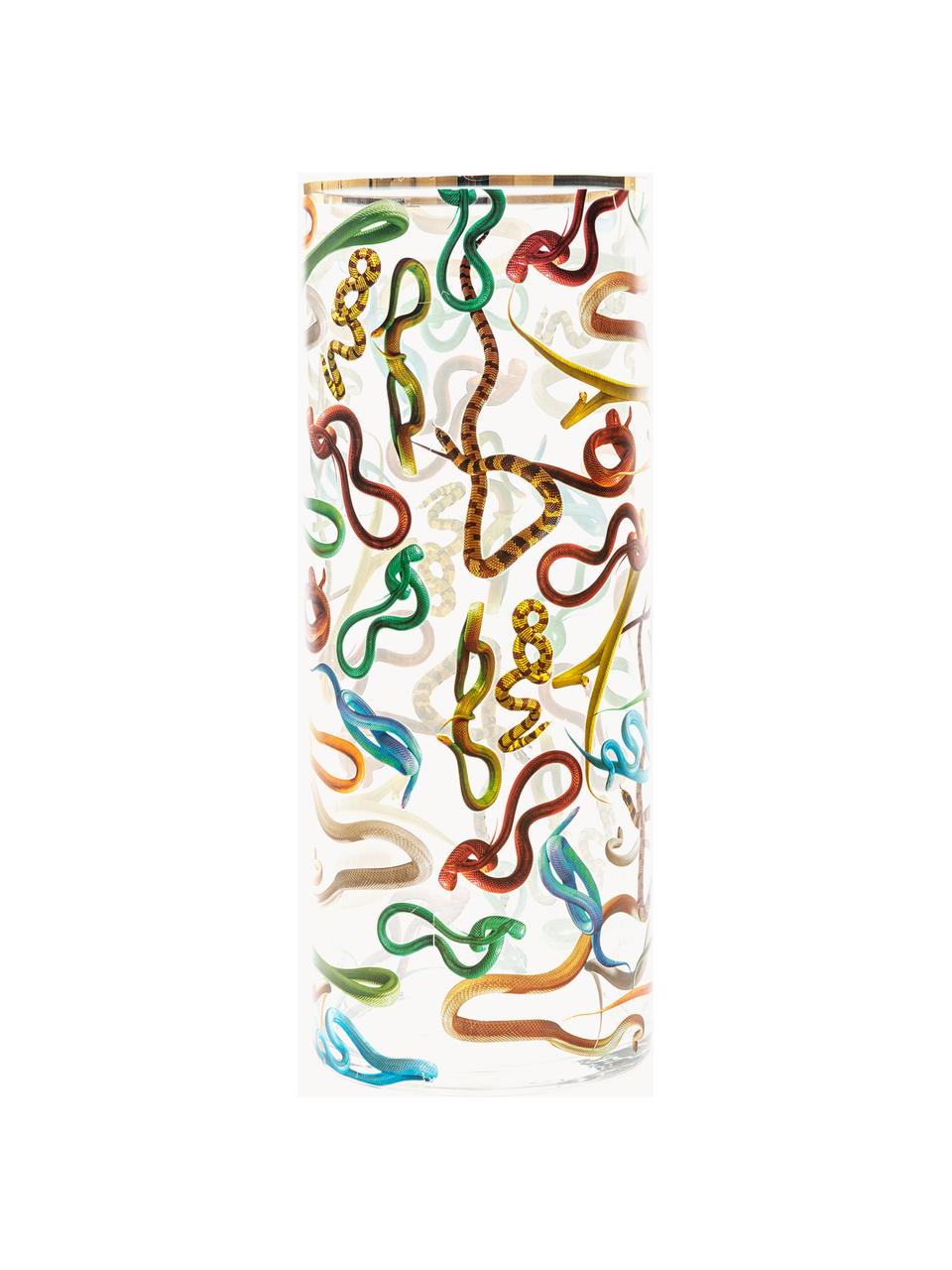 Skleněná váza Snakes, V 50 cm, Snakes, Ø 20 cm, V 50 cm