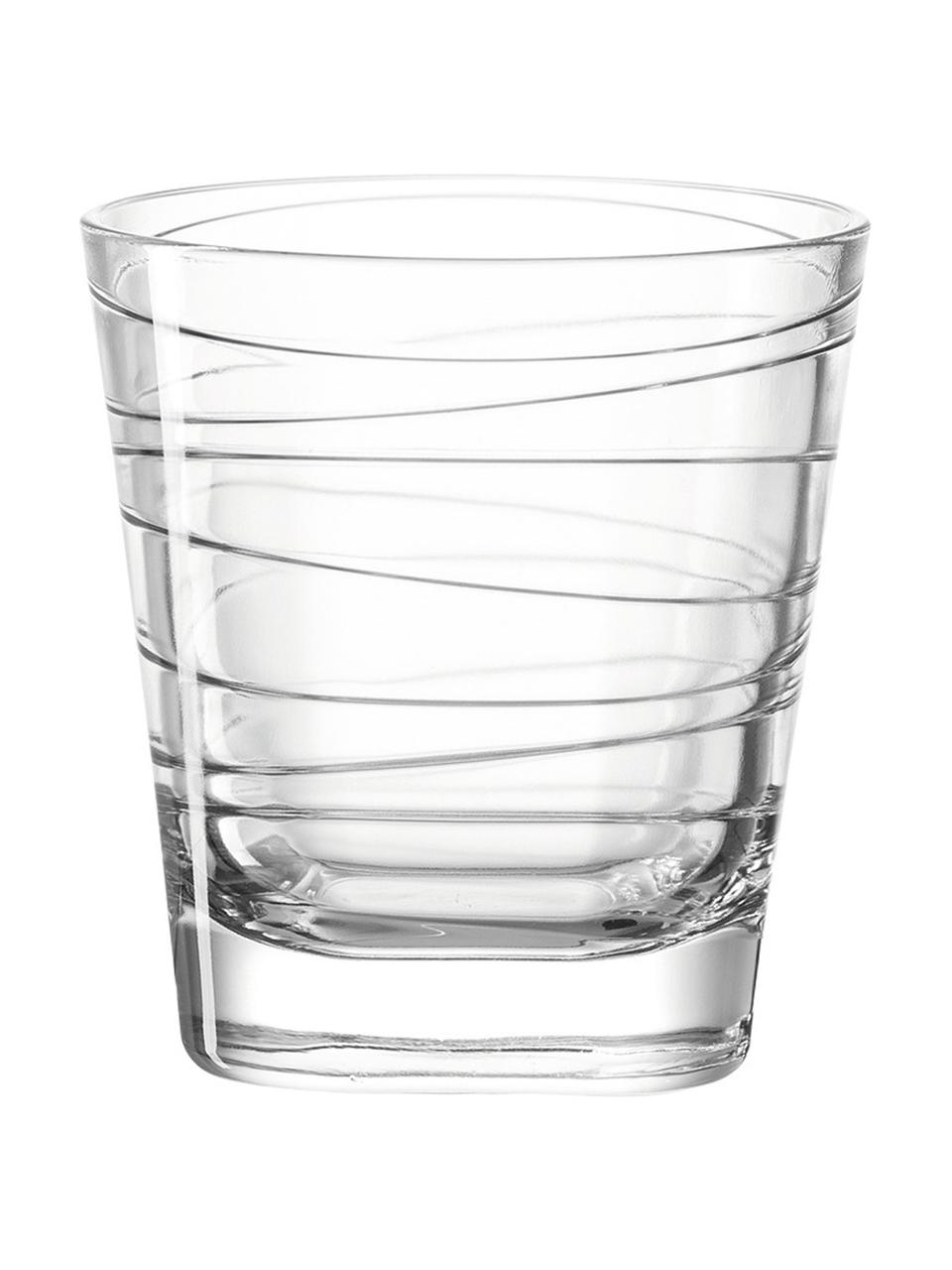 Vasos Vario, 6 uds., Vidrio, Transparente, Ø 8 x Al 9 cm