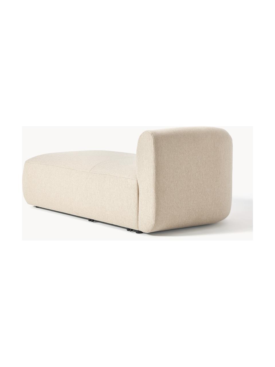 Diván rinconero Sofia, Tapizado: 100% polipropileno Alta r, Estructura: madera de pícea, tablero , Patas: plástico El material util, Tejido beige claro, An 185 x F 92 cm, chaise longue derecha