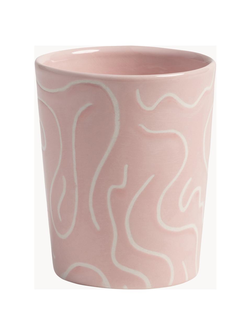 Mugs fait main Soba, 4 élém., Porcelaine, Multicolore, Ø 7 x haut. 9 cm, 200 ml