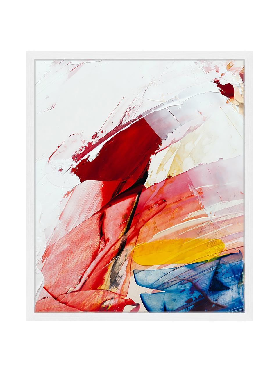 Ingelijste digitale print Abstract Art II, Afbeelding: digitale print op papier,, Lijst: gelakt hout, Multicolour, B 53 cm x H 63 cm