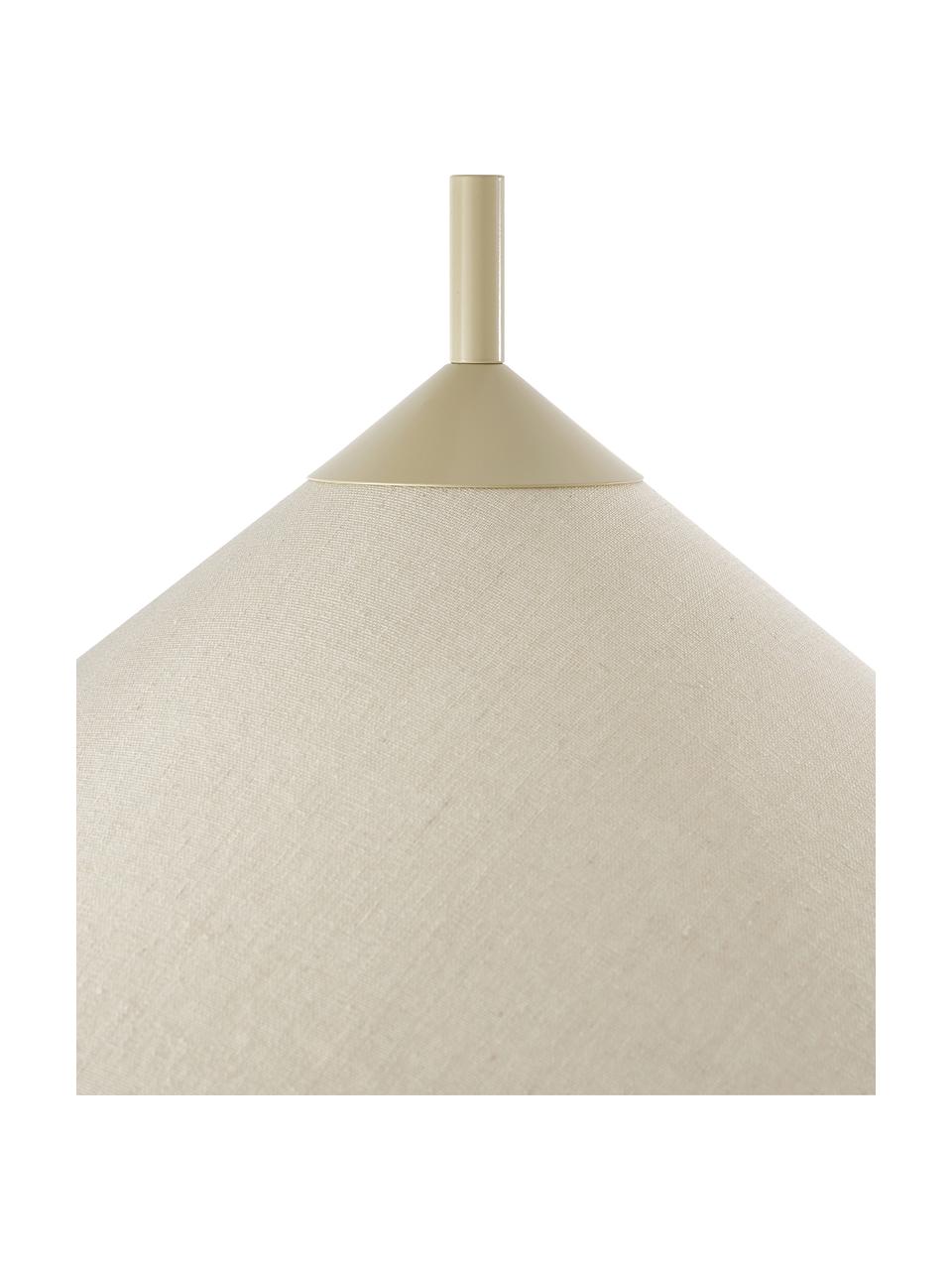 Lampadaire avec socle en marbre Vica, Beige, haut. 160 cm