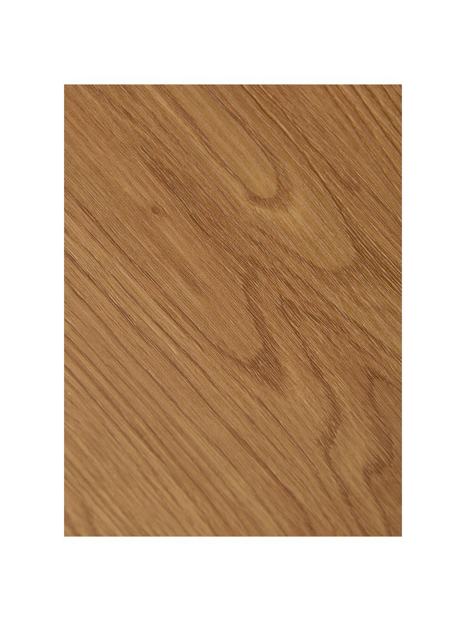 Hohes Regal Seaford, Einlegeböden: Mitteldichte Holzfaserpla, Gestell: Metall, pulverbeschichtet, Holzoptik, Schwarz, B 77 x H 185 cm