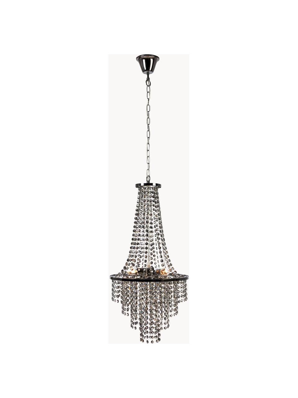 Lustre Allington, Noir, couleur chrome, Ø 38 x haut. 68 cm