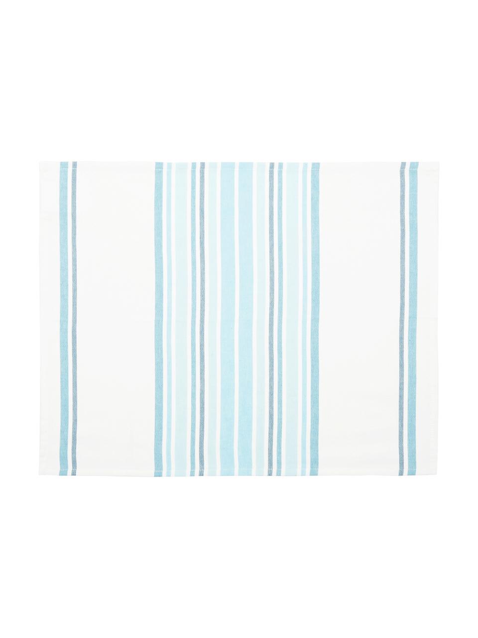 Podkładka Katie, 2 szt., Bawełna, Biały, niebieski, S 40 x D 50 cm
