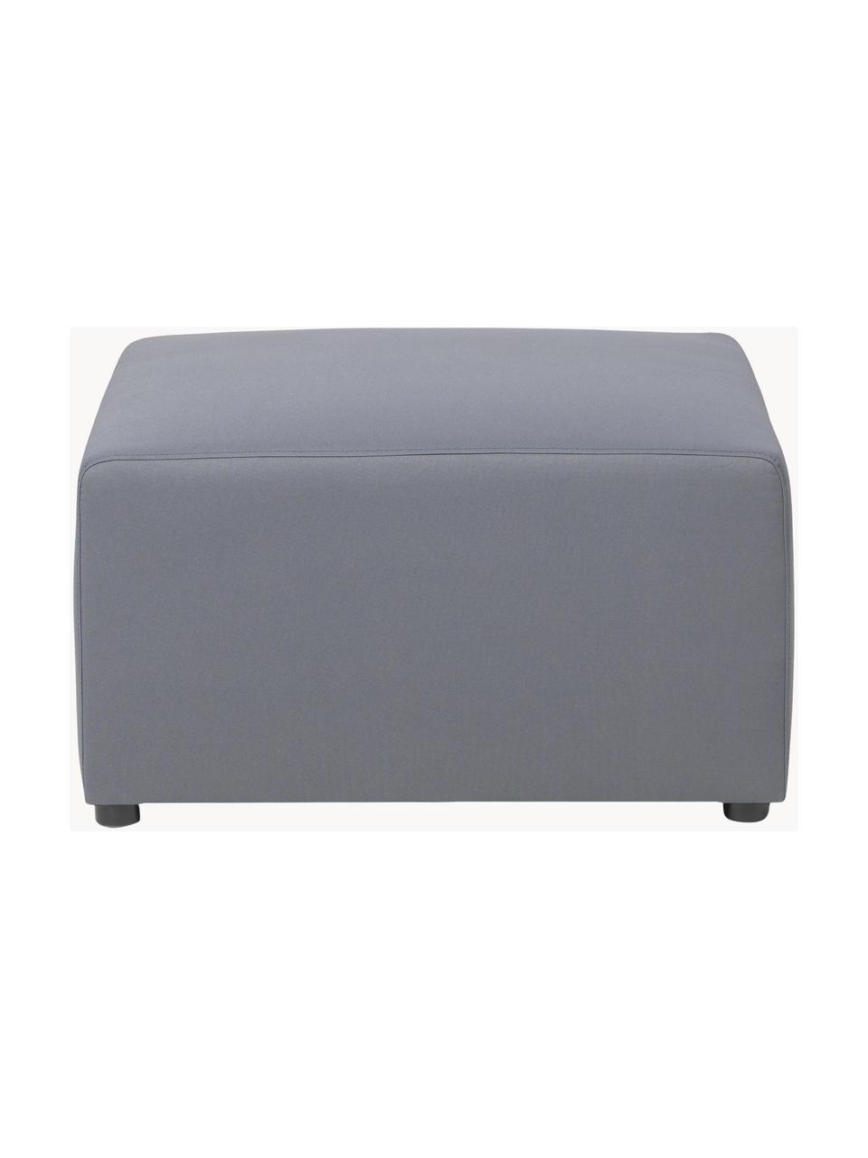 Outdoor-Sofa-Hocker Simon, Bezug: 88% Polyester, 12% Polyet, Gestell: Siebdruckplatte, wasserfe, Dunkelgrau, B 75 x H 42 cm