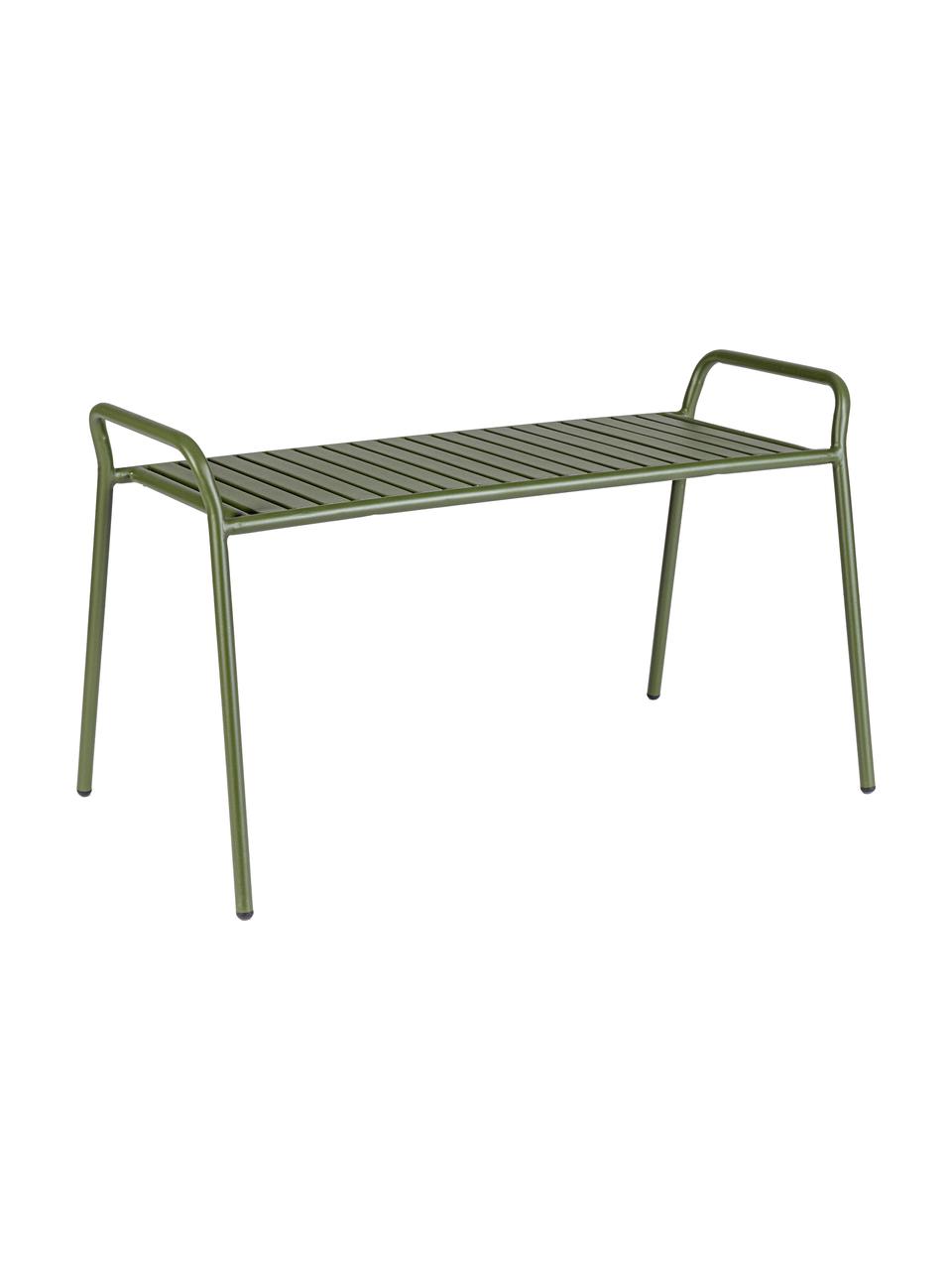 Garten-Sitzbank Dalya aus Metall in Grün, Stahl, pulverbeschichtet, Grün, B 88 x H 51 cm