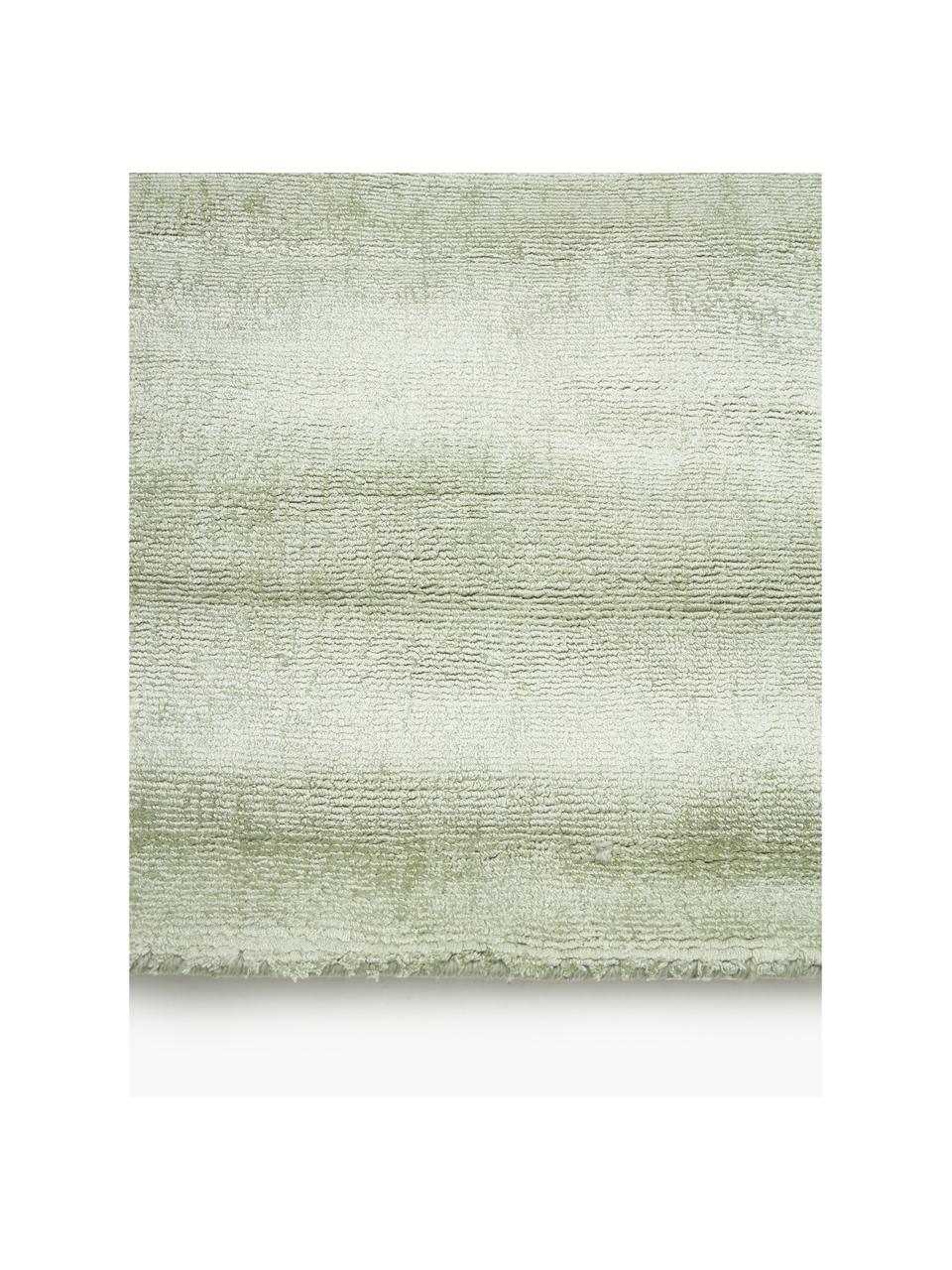 Ręcznie tkany dywan z wiskozy Jane, Szałwiowy zielony, S 160 x D 230 cm (Rozmiar M)