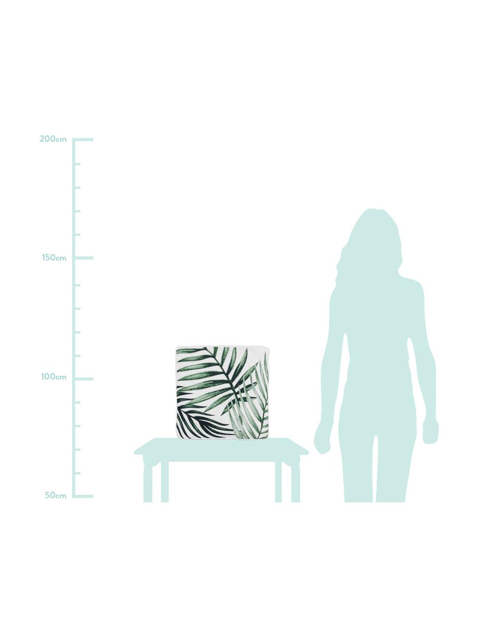 Cuscino sedia Coast, Verde, bianco, Larg. 40 x Lung. 40 cm