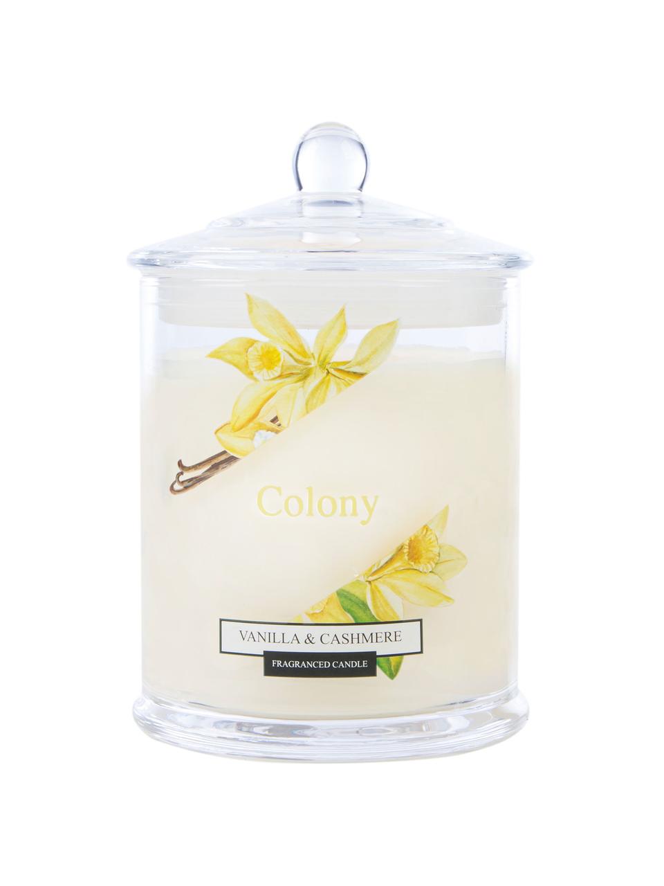2-lonts geurkaars Colony (vanille, jasmijn, cederhout), Houder: glas, Vanille, jasmijn, cederhout, Ø 10 x H 14 cm
