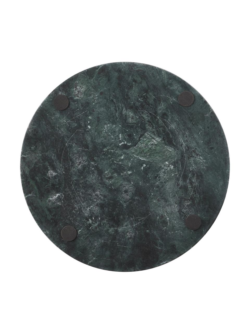 Plateau rond en marbre décoratif Venice, Marbre, Vert, marbré, Ø 25 cm