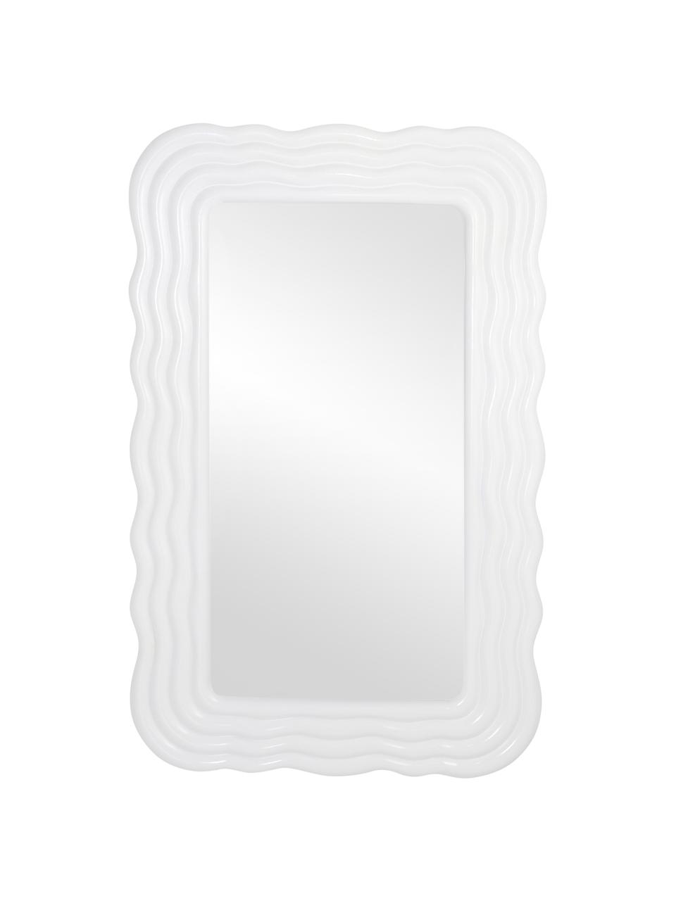 Nástenné zrkadlo s plastovým rámom Huntington, Biela, Š 50 x V 80 cm