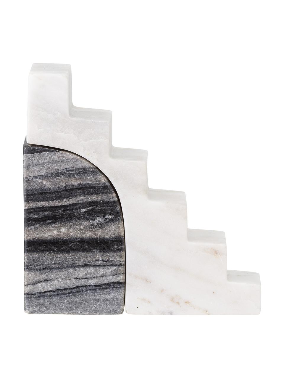 Decoratief object Cido van marmer, Gepolijst marmer, Zwart, wit, B 16 cm x H 16 cm