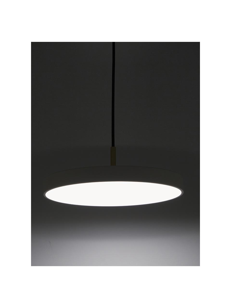 Dimmbare LED-Pendelleuchte Asteria, Cremeweiß, Ø 15 x H 6 cm