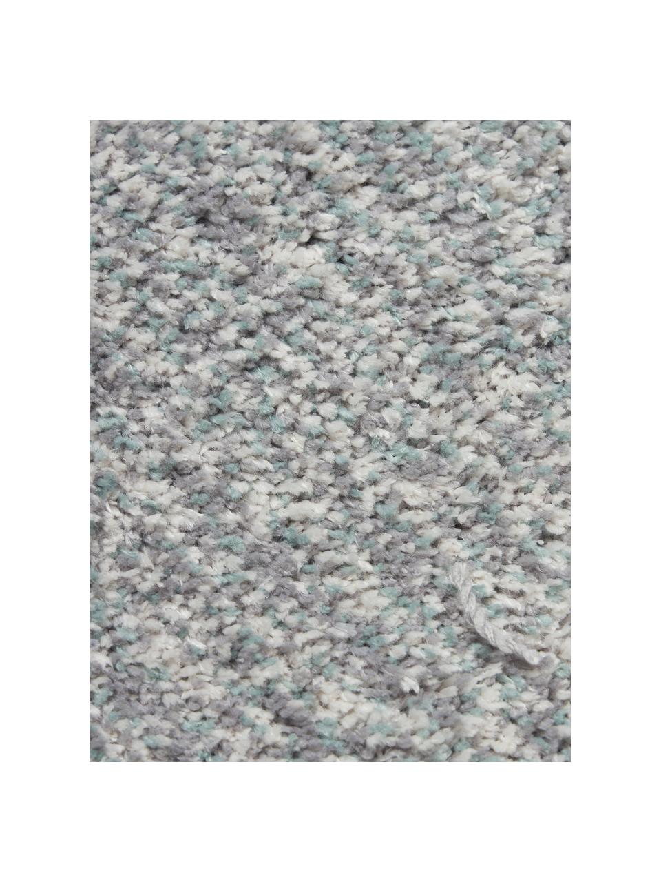 Flauschiger Hochflor-Teppich Anthea, 80x250 in Grün, Polyester-Mikrofaser, Grün, 80 x 250 cm