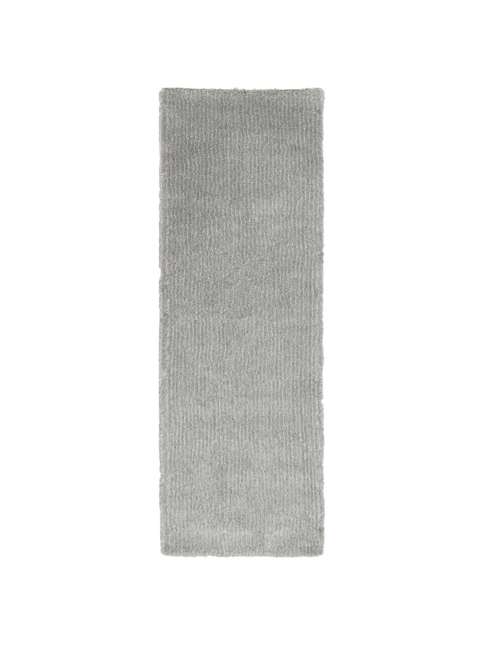 Flauschiger Hochflor-Teppich Anthea, 80x250 in Grün, Polyester-Mikrofaser, Grün, 80 x 250 cm