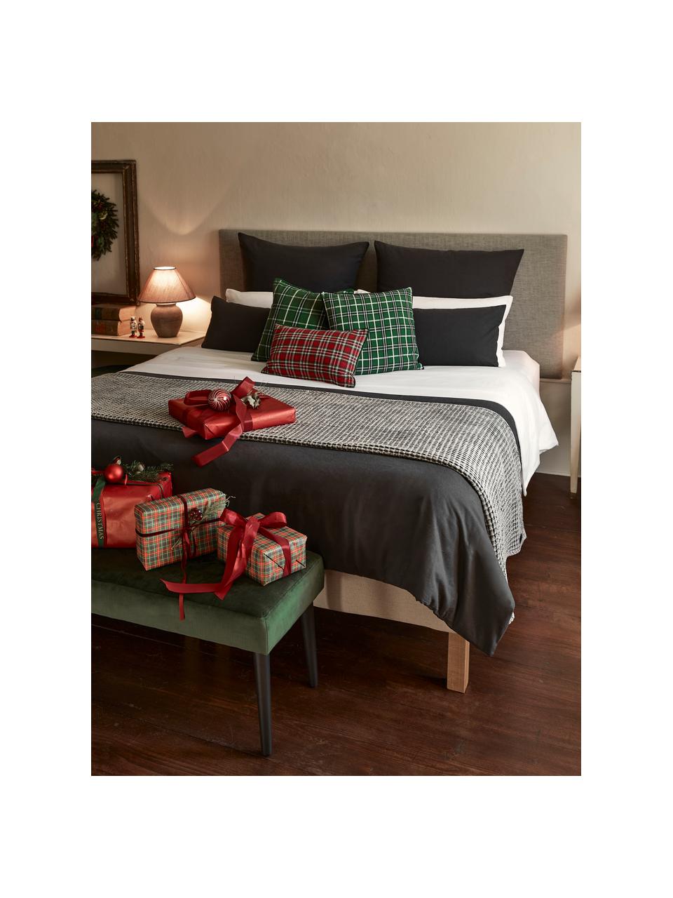 Banquette en velours Glory, Velours vert foncé, larg. 95 x haut. 45 cm