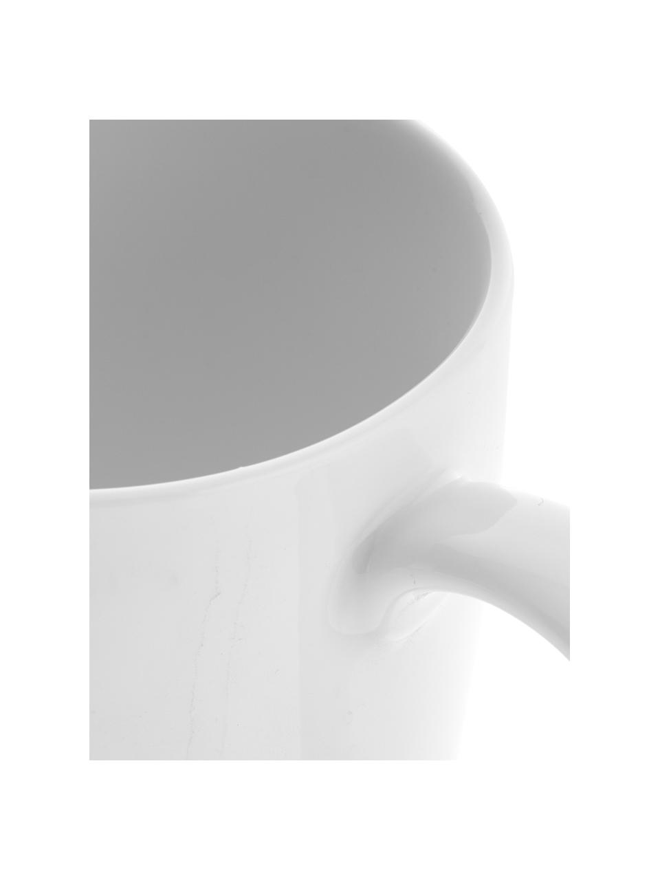 Tazza in porcellana Delight 2 pz, Porcellana, Bianco, Ø 9 x Alt. 10 cm, 350 ml