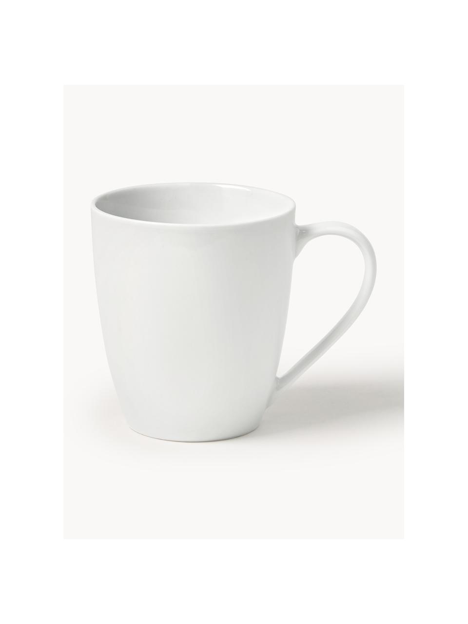 Tasses en porcelaine Delight, 4 pièces, Porcelaine, Blanc, Ø 9 x haut. 10 cm, 356 ml