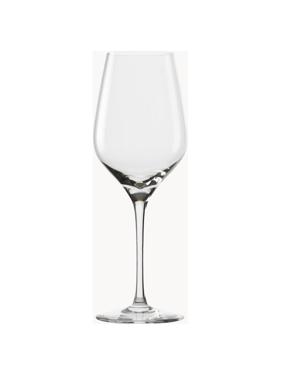 Kieliszek do białego wina ze szkła kryształowego Exquisit, 6 szt., Szkło kryształowe, Transparentny, Ø 8 x W 23 cm, 420 ml