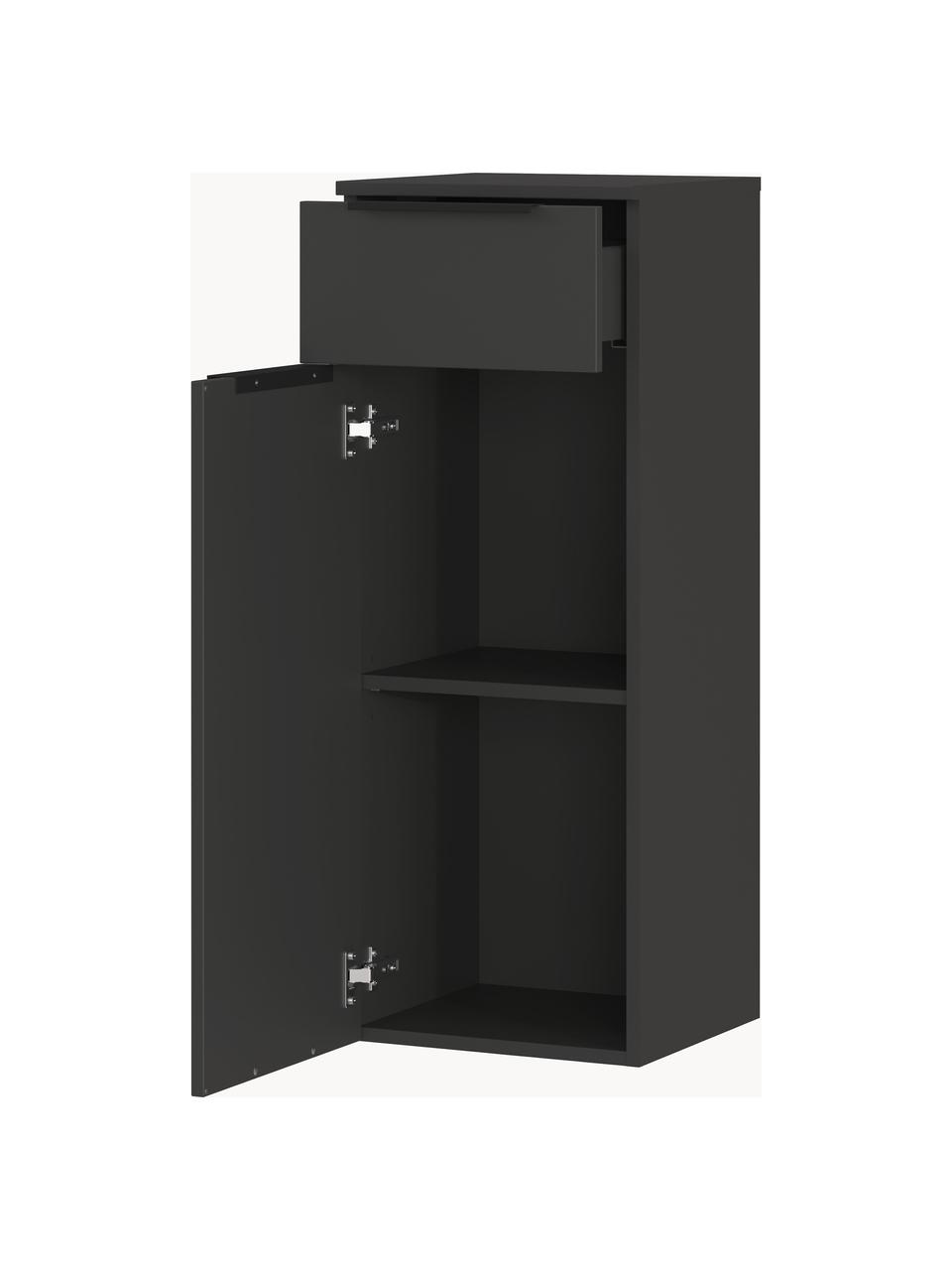 Armoire centrale de salle de bain Crandon, larg. 36 cm, Anthracite, larg. 36 x haut. 93 cm