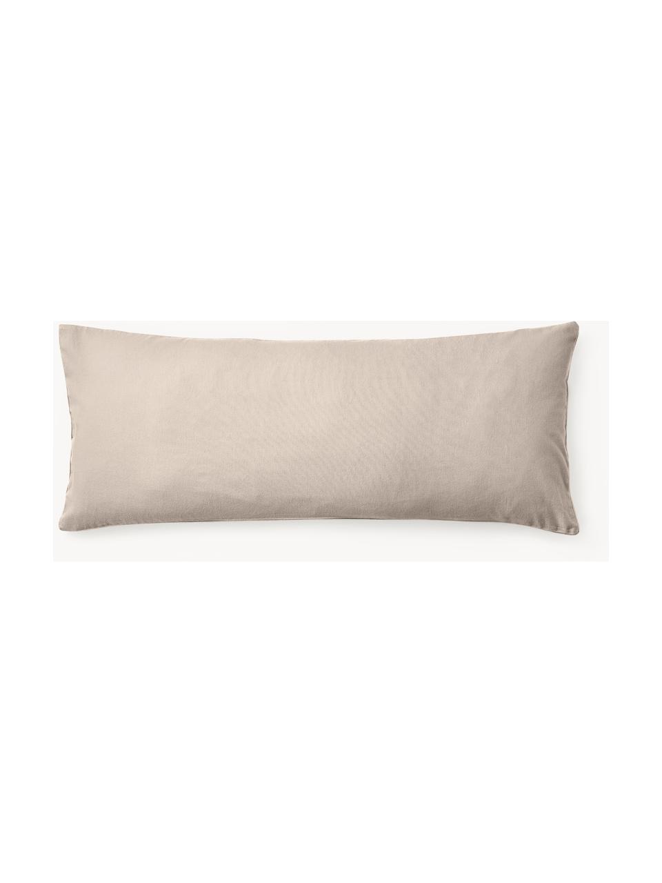 Funda de almohada de franela Biba, Beige, An 45 x L 110 cm