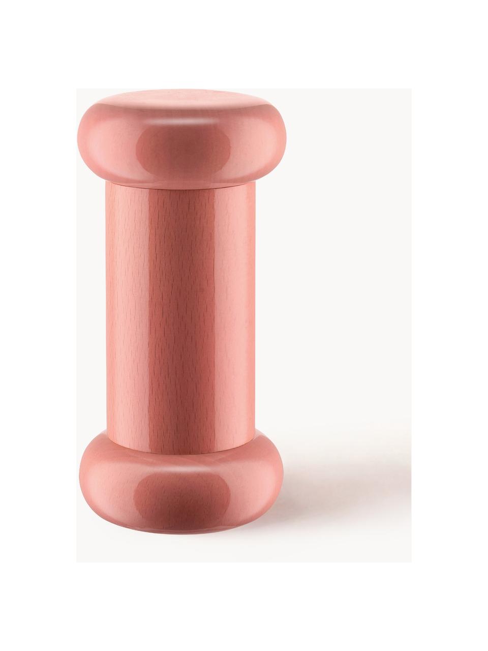Młynek Twergi, Drewno bukowe, młynek ceramiczny, Blady różowy, Ø 7 x W 15 cm
