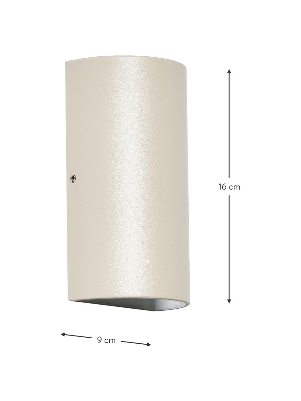 Aussenwandleuchte Rold, Beige, Ø 9 x H 16 cm