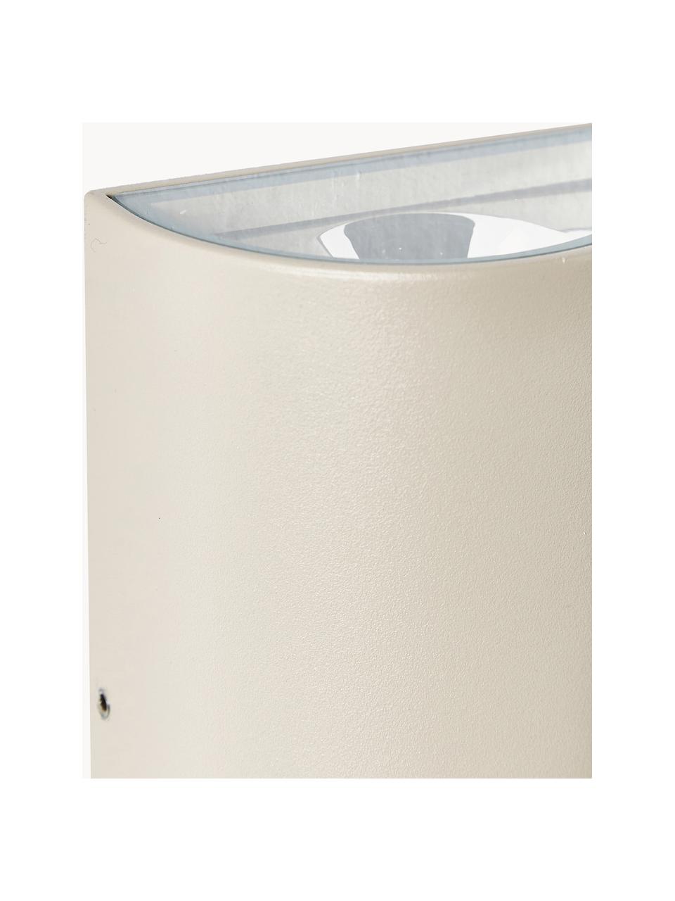 Applique da esterno Rold, Lampada: metallo rivestito, Beige, Ø 9 x Alt. 16 cm